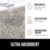 imageGORILLA GRIP Bathroom Rug Sets Soft Chenille 2 Piece Area Rugs Set Toilet Base Mat and 30x20 Carpet Absorbent Microfiber Washable Mats Dry Quickly Home Dcor and Bath Room Accessories GreyLight Gray