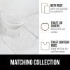 imageGORILLA GRIP Bathroom Rug Sets Soft Chenille 2 Piece Area Rugs Set Toilet Base Mat and 30x20 Carpet Absorbent Microfiber Washable Mats Dry Quickly Home Dcor and Bath Room Accessories GreyWhite