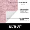 imageGORILLA GRIP Bathroom Rug Sets Soft Chenille 2 Piece Area Rugs Set Toilet Base Mat and 30x20 Carpet Absorbent Microfiber Washable Mats Dry Quickly Home Dcor and Bath Room Accessories GreyLight Pink