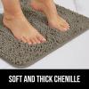 imageGORILLA GRIP Bathroom Rug Sets Soft Chenille 2 Piece Area Rugs Set Toilet Base Mat and 30x20 Carpet Absorbent Microfiber Washable Mats Dry Quickly Home Dcor and Bath Room Accessories GreyLatte