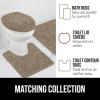 imageGORILLA GRIP Bathroom Rug Sets Soft Chenille 2 Piece Area Rugs Set Toilet Base Mat and 30x20 Carpet Absorbent Microfiber Washable Mats Dry Quickly Home Dcor and Bath Room Accessories GreyGray Beige