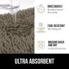 imageGORILLA GRIP Bathroom Rug Sets Soft Chenille 2 Piece Area Rugs Set Toilet Base Mat and 30x20 Carpet Absorbent Microfiber Washable Mats Dry Quickly Home Dcor and Bath Room Accessories GreyLatte