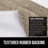 imageGORILLA GRIP Bathroom Rug Sets Soft Chenille 2 Piece Area Rugs Set Toilet Base Mat and 30x20 Carpet Absorbent Microfiber Washable Mats Dry Quickly Home Dcor and Bath Room Accessories GreyGray Beige