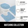 imageGORILLA GRIP Bathroom Rug Sets Soft Chenille 2 Piece Area Rugs Set Toilet Base Mat and 30x20 Carpet Absorbent Microfiber Washable Mats Dry Quickly Home Dcor and Bath Room Accessories GreySky