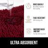 imageGORILLA GRIP Bathroom Rug Sets Soft Chenille 2 Piece Area Rugs Set Toilet Base Mat and 30x20 Carpet Absorbent Microfiber Washable Mats Dry Quickly Home Dcor and Bath Room Accessories GreyBurgundy