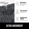imageGORILLA GRIP Bathroom Rug Sets Soft Chenille 2 Piece Area Rugs Set Toilet Base Mat and 30x20 Carpet Absorbent Microfiber Washable Mats Dry Quickly Home Dcor and Bath Room Accessories GreyCharcoal