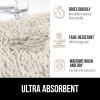 imageGORILLA GRIP Bathroom Rug Sets Soft Chenille 2 Piece Area Rugs Set Toilet Base Mat and 30x20 Carpet Absorbent Microfiber Washable Mats Dry Quickly Home Dcor and Bath Room Accessories GreyIvory