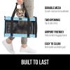 imageGORILLA GRIP Cat Carrier Travel Bag Up to 15 Lbs Soft Collapsible Small Dog Carriers Top and Side Entry Breathable Mesh Grip Feet on Underside Cozy Washable Waterproof Pad Portable Kennel GrayBlue