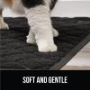 imageGORILLA GRIP Cat Litter Box Mat 35x23 Water Resistant US Designed Kitty Litter Trapping Mats Easy to Clean Scatter Control Less Mess and Clean Floors Kitten Supplies for Indoor Cats GrayBlack