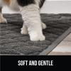 imageGORILLA GRIP Cat Litter Box Mat 35x23 Water Resistant US Designed Kitty Litter Trapping Mats Easy to Clean Scatter Control Less Mess and Clean Floors Kitten Supplies for Indoor Cats GrayCharcoal