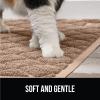 imageGORILLA GRIP Cat Litter Box Mat 35x23 Water Resistant US Designed Kitty Litter Trapping Mats Easy to Clean Scatter Control Less Mess and Clean Floors Kitten Supplies for Indoor Cats GrayBeige