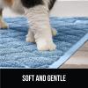 imageGORILLA GRIP Cat Litter Box Mat 35x23 Water Resistant US Designed Kitty Litter Trapping Mats Easy to Clean Scatter Control Less Mess and Clean Floors Kitten Supplies for Indoor Cats GrayLight Blue