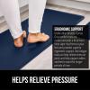 imageGORILLA GRIP Comfortable Cushioned Kitchen Mats for Floor 39x20 Waterproof and Stain Resistant Soft Top 34 Inch Thick Ergonomic Standing Desk Anti Fatigue Mat Foam Supports Ankles and Feet BlackNavy