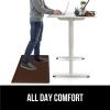 imageGORILLA GRIP Comfortable Cushioned Kitchen Mats for Floor 39x20 Waterproof and Stain Resistant Soft Top 34 Inch Thick Ergonomic Standing Desk Anti Fatigue Mat Foam Supports Ankles and Feet BlackBrown