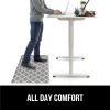 imageGORILLA GRIP Comfortable Cushioned Kitchen Mats for Floor 39x20 Waterproof and Stain Resistant Soft Top 34 Inch Thick Ergonomic Standing Desk Anti Fatigue Mat Foam Supports Ankles and Feet BlackGreyWhite
