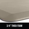 imageGORILLA GRIP Comfortable Cushioned Kitchen Mats for Floor 39x20 Waterproof and Stain Resistant Soft Top 34 Inch Thick Ergonomic Standing Desk Anti Fatigue Mat Foam Supports Ankles and Feet BlackTaupe