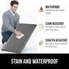 imageGORILLA GRIP Comfortable Cushioned Kitchen Mats for Floor 39x20 Waterproof and Stain Resistant Soft Top 34 Inch Thick Ergonomic Standing Desk Anti Fatigue Mat Foam Supports Ankles and Feet BlackGrey