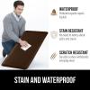 imageGORILLA GRIP Comfortable Cushioned Kitchen Mats for Floor 39x20 Waterproof and Stain Resistant Soft Top 34 Inch Thick Ergonomic Standing Desk Anti Fatigue Mat Foam Supports Ankles and Feet BlackBrown