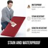 imageGORILLA GRIP Comfortable Cushioned Kitchen Mats for Floor 39x20 Waterproof and Stain Resistant Soft Top 34 Inch Thick Ergonomic Standing Desk Anti Fatigue Mat Foam Supports Ankles and Feet BlackRed