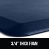 imageGORILLA GRIP Comfortable Cushioned Kitchen Mats for Floor 39x20 Waterproof and Stain Resistant Soft Top 34 Inch Thick Ergonomic Standing Desk Anti Fatigue Mat Foam Supports Ankles and Feet BlackNavy