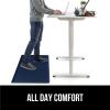 imageGORILLA GRIP Comfortable Cushioned Kitchen Mats for Floor 39x20 Waterproof and Stain Resistant Soft Top 34 Inch Thick Ergonomic Standing Desk Anti Fatigue Mat Foam Supports Ankles and Feet BlackNavy
