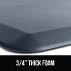 imageGORILLA GRIP Comfortable Cushioned Kitchen Mats for Floor 39x20 Waterproof and Stain Resistant Soft Top 34 Inch Thick Ergonomic Standing Desk Anti Fatigue Mat Foam Supports Ankles and Feet BlackCharcoal