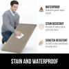 imageGORILLA GRIP Comfortable Cushioned Kitchen Mats for Floor 39x20 Waterproof and Stain Resistant Soft Top 34 Inch Thick Ergonomic Standing Desk Anti Fatigue Mat Foam Supports Ankles and Feet BlackTaupe