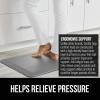 imageGORILLA GRIP Comfortable Cushioned Kitchen Mats for Floor 39x20 Waterproof and Stain Resistant Soft Top 34 Inch Thick Ergonomic Standing Desk Anti Fatigue Mat Foam Supports Ankles and Feet BlackGrey