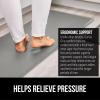 imageGORILLA GRIP Comfortable Cushioned Kitchen Mats for Floor 39x20 Waterproof and Stain Resistant Soft Top 34 Inch Thick Ergonomic Standing Desk Anti Fatigue Mat Foam Supports Ankles and Feet BlackGrey
