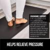 imageGORILLA GRIP Comfortable Cushioned Kitchen Mats for Floor 39x20 Waterproof and Stain Resistant Soft Top 34 Inch Thick Ergonomic Standing Desk Anti Fatigue Mat Foam Supports Ankles and Feet BlackBlack