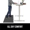 imageGORILLA GRIP Comfortable Cushioned Kitchen Mats for Floor 39x20 Waterproof and Stain Resistant Soft Top 34 Inch Thick Ergonomic Standing Desk Anti Fatigue Mat Foam Supports Ankles and Feet BlackCharcoal