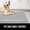 imageGORILLA GRIP Comfortable Cushioned Kitchen Mats for Floor 39x20 Waterproof and Stain Resistant Soft Top 34 Inch Thick Ergonomic Standing Desk Anti Fatigue Mat Foam Supports Ankles and Feet BlackLight Gray