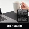 imageGORILLA GRIP Desk Mat Non Slip and Heat Resistant Mouse Pad Soft PU Leather Pads Dual Sided Blotter Desktop Protector Covers for Home Office Keyboard Laptop Computer and Writing 236x137 Black