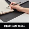 imageGORILLA GRIP Desk Mat Non Slip and Heat Resistant Mouse Pad Soft PU Leather Pads Dual Sided Blotter Desktop Protector Covers for Home Office Keyboard Laptop Computer and Writing 236x137 Black