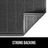 imageGORILLA GRIP Dirt Grabber Mesh Doormat LowProfile Stain and Fade Resistant Heavy Duty Quick Dry Striped Doormats Mats for Indoor or Outdoor Entry Shoe Scraper Garage Entrance Mat 47x35 Dark GrayDark Gray