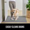 imageGORILLA GRIP Dirt Grabber Mesh Doormat LowProfile Stain and Fade Resistant Heavy Duty Quick Dry Striped Doormats Mats for Indoor or Outdoor Entry Shoe Scraper Garage Entrance Mat 47x35 Dark GrayGrey