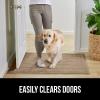 imageGORILLA GRIP Dirt Grabber Mesh Doormat LowProfile Stain and Fade Resistant Heavy Duty Quick Dry Striped Doormats Mats for Indoor or Outdoor Entry Shoe Scraper Garage Entrance Mat 47x35 Dark GrayTaupe