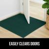 imageGORILLA GRIP Dirt Grabber Mesh Doormat LowProfile Stain and Fade Resistant Heavy Duty Quick Dry Striped Doormats Mats for Indoor or Outdoor Entry Shoe Scraper Garage Entrance Mat 47x35 Dark GrayHunter Green