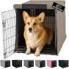 imageGORILLA GRIP Dog Crate Covers Compatible with Amazon Basics Dog Crates All Sides Open Privacy Cover Fits 36quot Wire Kennel Breathable Mesh Windows Light Reducing Puppy Training Cage Topper BlackLight Taupe