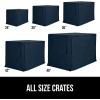 imageGORILLA GRIP Dog Crate Covers Compatible with Amazon Basics Dog Crates All Sides Open Privacy Cover Fits 36quot Wire Kennel Breathable Mesh Windows Light Reducing Puppy Training Cage Topper BlackNavy