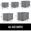 imageGORILLA GRIP Dog Crate Covers Compatible with Amazon Basics Dog Crates All Sides Open Privacy Cover Fits 36quot Wire Kennel Breathable Mesh Windows Light Reducing Puppy Training Cage Topper BlackGray Black Paw
