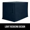 imageGORILLA GRIP Dog Crate Covers Compatible with Amazon Basics Dog Crates All Sides Open Privacy Cover Fits 36quot Wire Kennel Breathable Mesh Windows Light Reducing Puppy Training Cage Topper BlackNavy