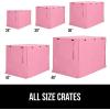 imageGORILLA GRIP Dog Crate Covers Compatible with Amazon Basics Dog Crates All Sides Open Privacy Cover Fits 36quot Wire Kennel Breathable Mesh Windows Light Reducing Puppy Training Cage Topper BlackPink