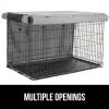 imageGORILLA GRIP Dog Crate Covers Compatible with Amazon Basics Dog Crates All Sides Open Privacy Cover Fits 36quot Wire Kennel Breathable Mesh Windows Light Reducing Puppy Training Cage Topper BlackGray