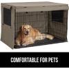 imageGORILLA GRIP Dog Crate Covers Compatible with Amazon Basics Dog Crates All Sides Open Privacy Cover Fits 36quot Wire Kennel Breathable Mesh Windows Light Reducing Puppy Training Cage Topper BlackLight Taupe
