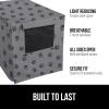 imageGORILLA GRIP Dog Crate Covers Compatible with Amazon Basics Dog Crates All Sides Open Privacy Cover Fits 36quot Wire Kennel Breathable Mesh Windows Light Reducing Puppy Training Cage Topper BlackGray Black Paw