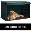imageGORILLA GRIP Dog Crate Covers Compatible with Amazon Basics Dog Crates All Sides Open Privacy Cover Fits 36quot Wire Kennel Breathable Mesh Windows Light Reducing Puppy Training Cage Topper BlackHunter Green