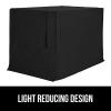 imageGORILLA GRIP Dog Crate Covers Compatible with Amazon Basics Dog Crates All Sides Open Privacy Cover Fits 36quot Wire Kennel Breathable Mesh Windows Light Reducing Puppy Training Cage Topper BlackBlack