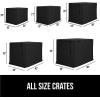 imageGORILLA GRIP Dog Crate Covers Compatible with Amazon Basics Dog Crates All Sides Open Privacy Cover Fits 36quot Wire Kennel Breathable Mesh Windows Light Reducing Puppy Training Cage Topper BlackBlack