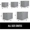 imageGORILLA GRIP Dog Crate Covers Compatible with Amazon Basics Dog Crates All Sides Open Privacy Cover Fits 36quot Wire Kennel Breathable Mesh Windows Light Reducing Puppy Training Cage Topper BlackGray